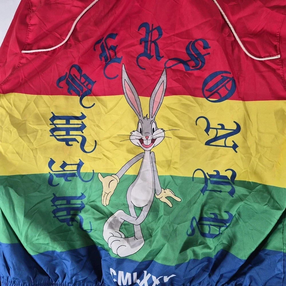 Looney Tunes Members Only Jacket Kids 10/12‎ Bugs Bunny Colorblock Windbreaker